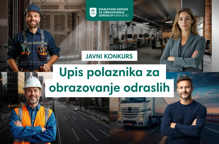 Javni konkurs za upis polaznika za obrazovanje odraslih
